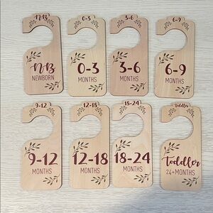 Wooden Closet Dividers for Kids - Natural